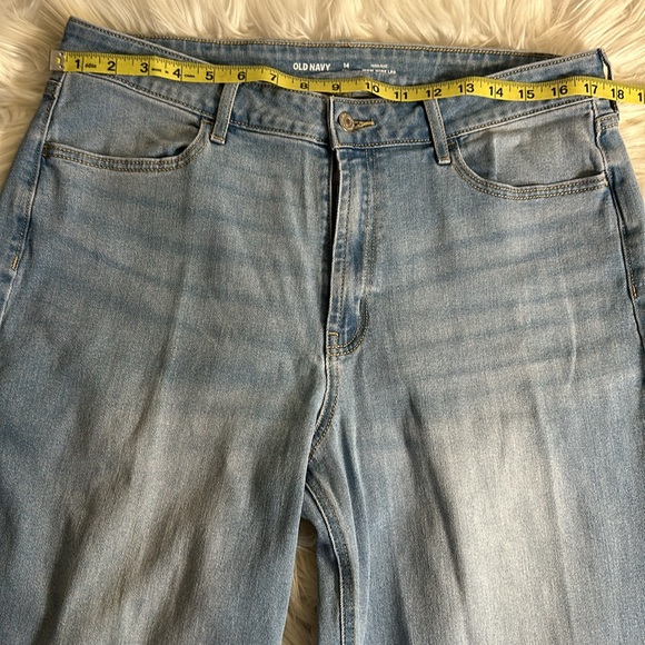 Old Navy Wow Wide Leg high rise 14 Tall light wash NWOT - Picture 8 of 15